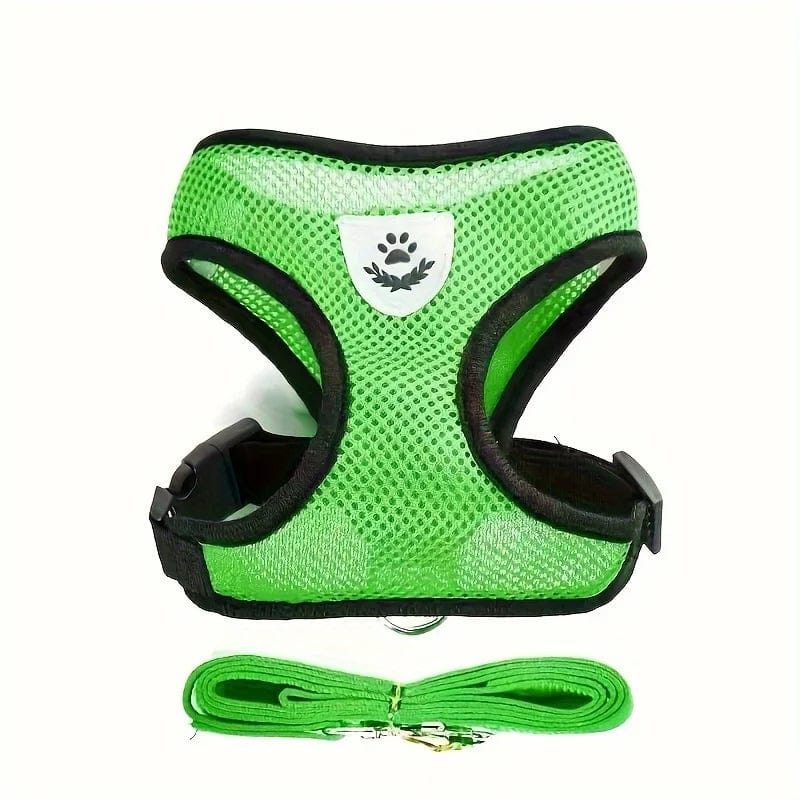 The Cat Dog Shop Cat Harness Green / S PurrFit Reflective Cat Harness