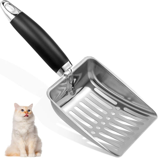 The Cat Dog Shop Cat Litter Scoop Silver Purrfect Scoop Pro