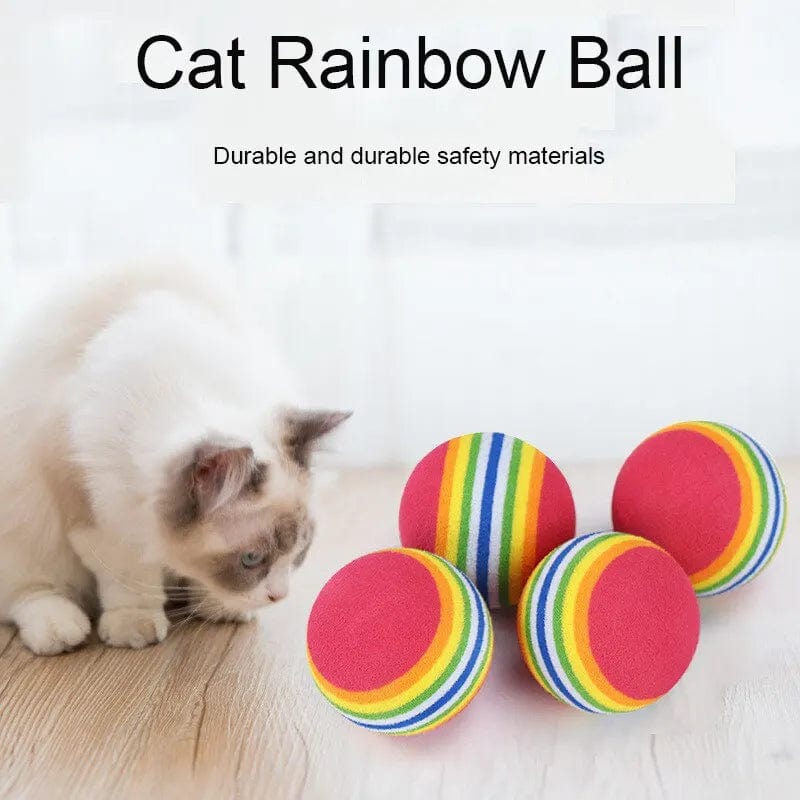 The Cat Dog Shop Cat Toy 5PC Rainbow Pounce Balls 5PCS