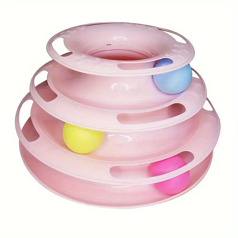 The Cat Dog Shop Cat Toy Pink Purrfect Chase Spiral