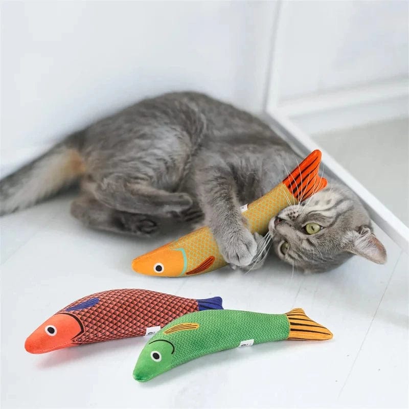 The Cat Dog Shop Cat Toy PurrPlay Catnip Kicker Fish Toys