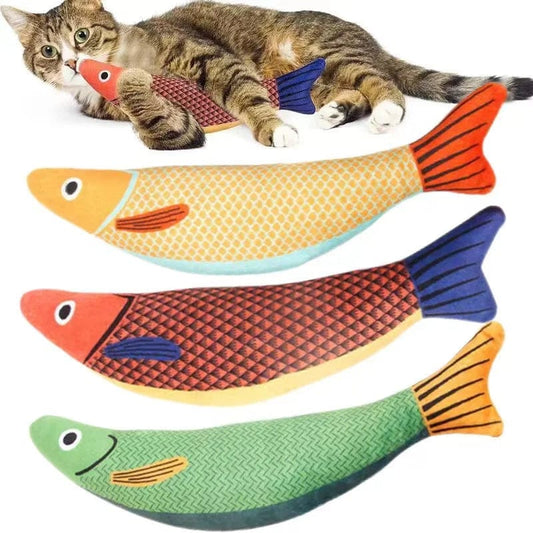 The Cat Dog Shop Cat Toy PurrPlay Catnip Kicker Fish Toys