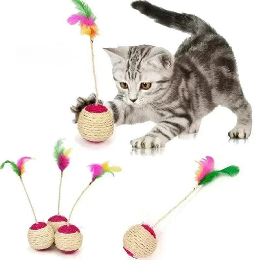 The Cat Dog Shop Cat Toy Random Color ScratchPlay Sisal Cat Toy