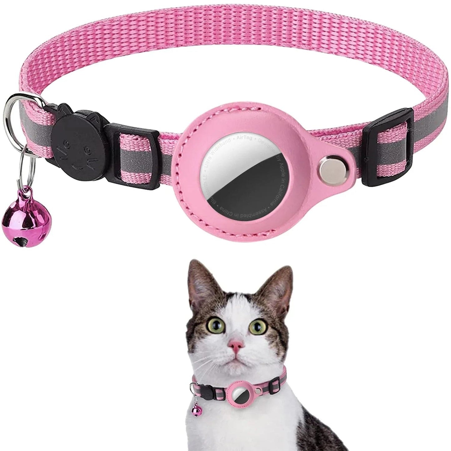 The Cat Dog Shop Cat Tracker Pink PurrTracker Collar