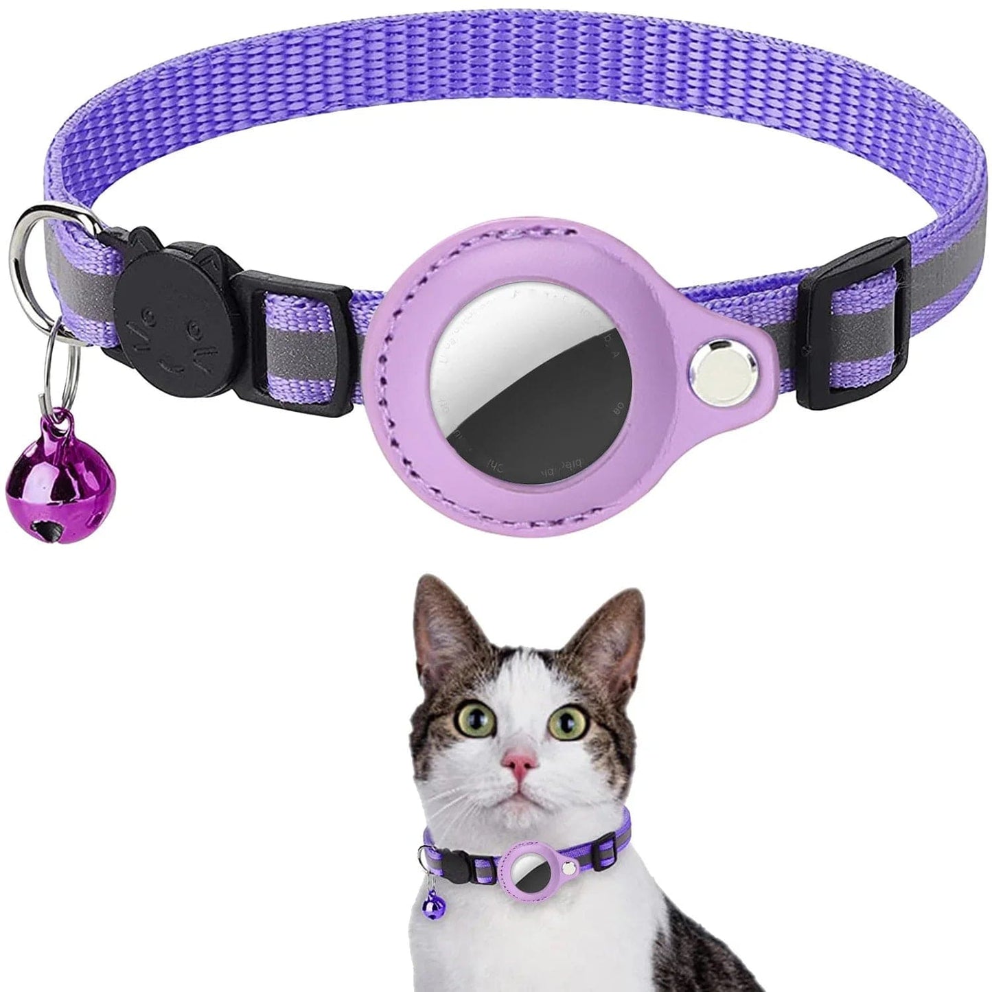 The Cat Dog Shop Cat Tracker Purple PurrTracker Collar