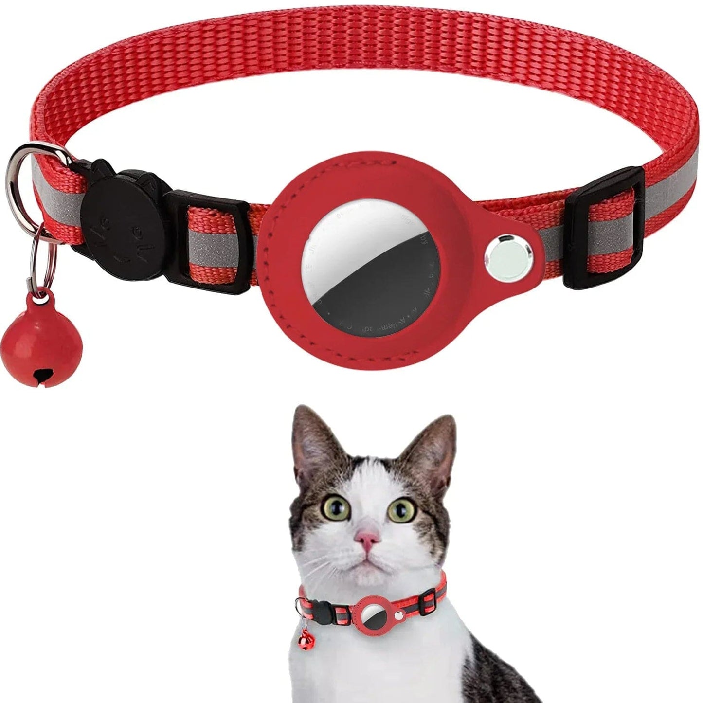 The Cat Dog Shop Cat Tracker Red PurrTracker Collar