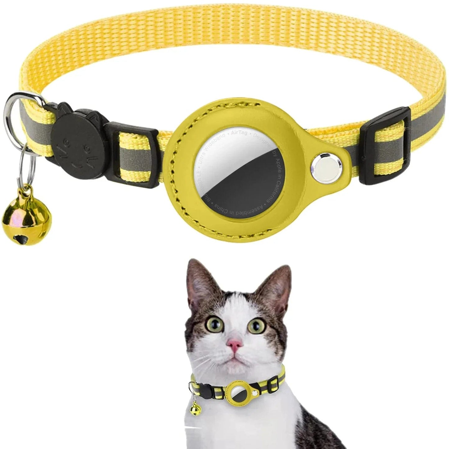 The Cat Dog Shop Cat Tracker Yellow PurrTracker Collar