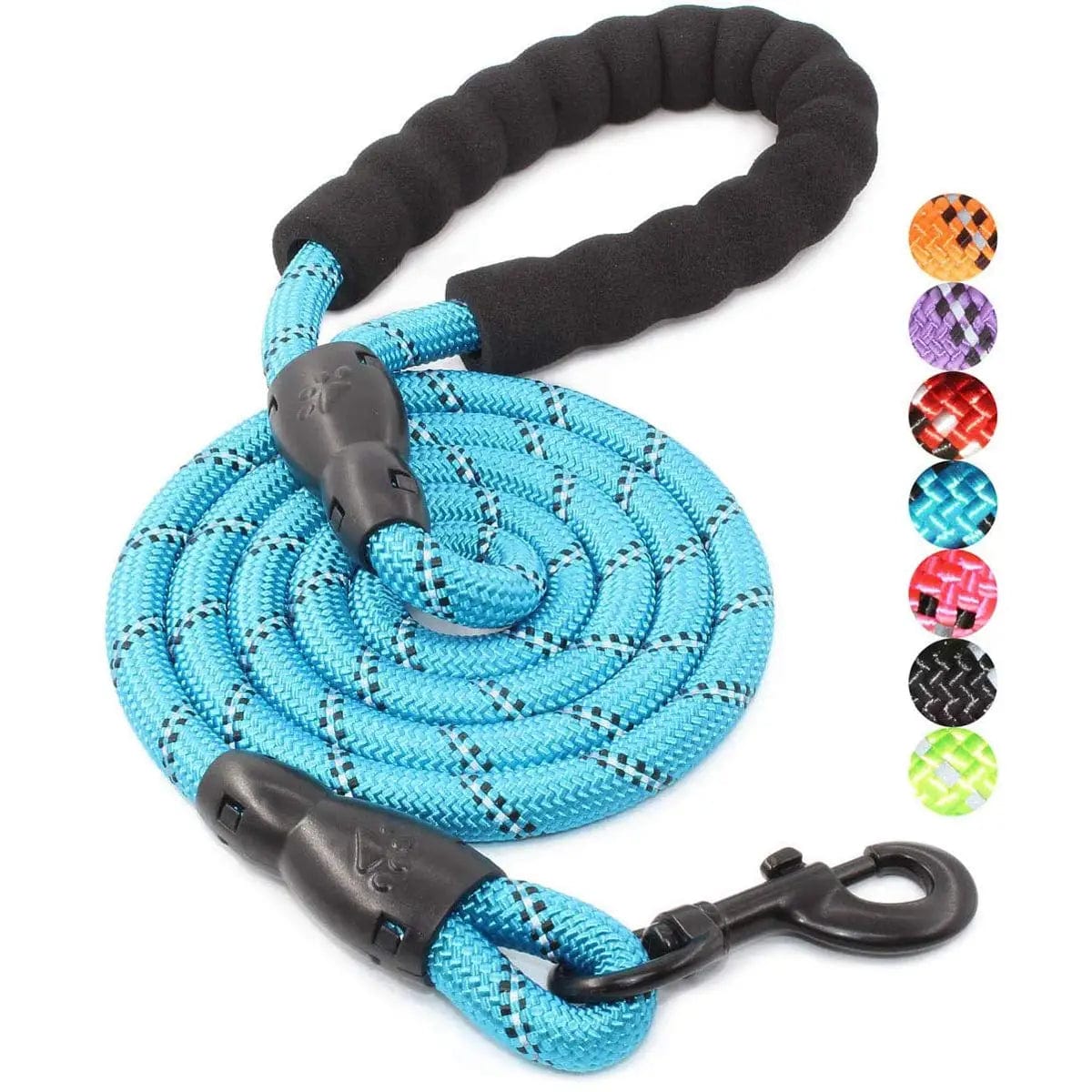 The Cat Dog Shop Dog Leash Blue / 0.8cm 120cm ToughTrail Reflective Dog Leash