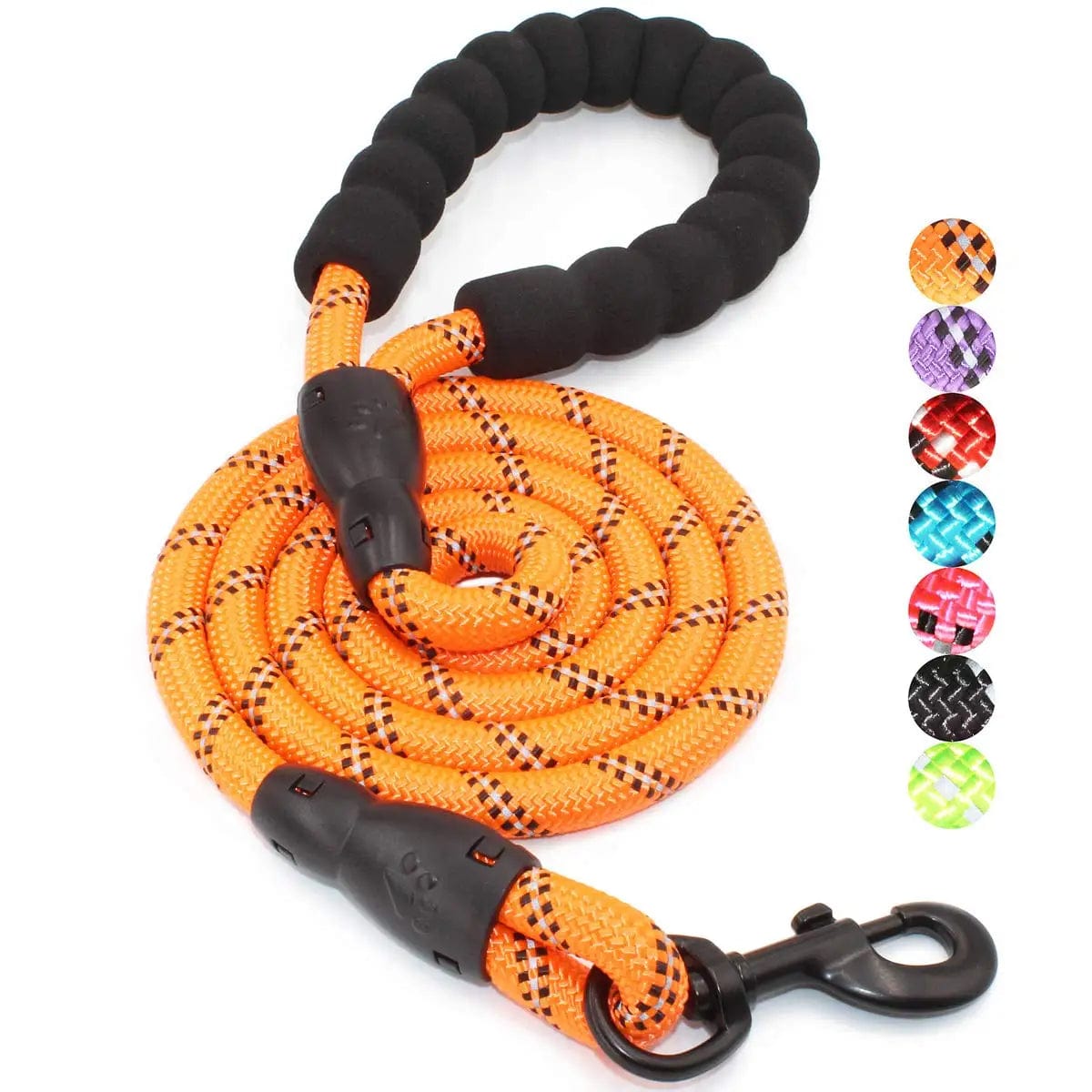 The Cat Dog Shop Dog Leash Orange / 0.8cm 120cm ToughTrail Reflective Dog Leash