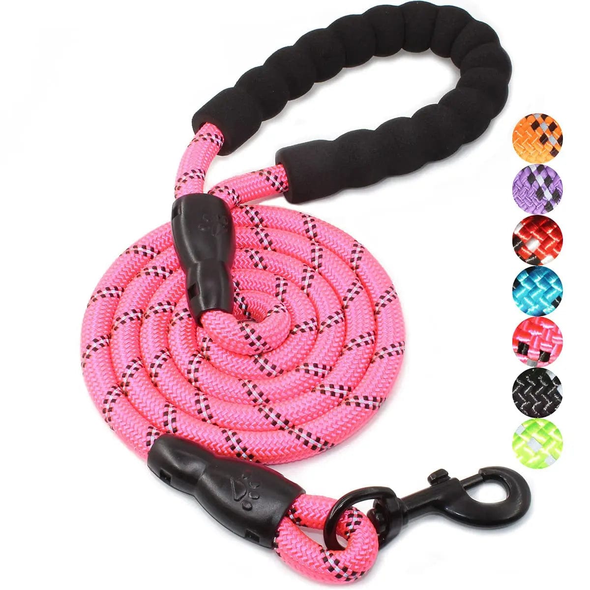 The Cat Dog Shop Dog Leash Pink / 0.8cm 120cm ToughTrail Reflective Dog Leash