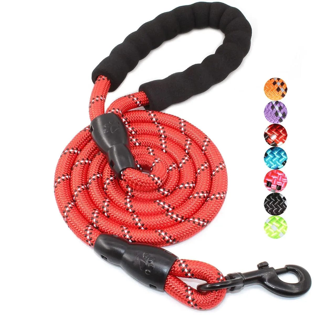 The Cat Dog Shop Dog Leash Red / 0.8cm 120cm ToughTrail Reflective Dog Leash