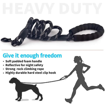 The Cat Dog Shop Dog Leash ToughTrail Reflective Dog Leash