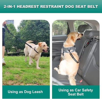 The Cat Dog Shop Dog Seat Belt Harness Black SafeRide Pro Dog Seat Belt Harness