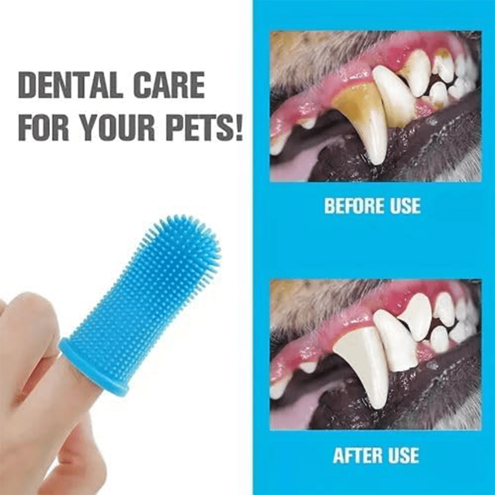 The Cat Dog Shop Finger Toothbrush PawClean 360º Finger Toothbrush