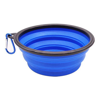 The CatDog Shop Pet Bowls Blue / 350ML Paws2Go Collapsible Pet Bowls