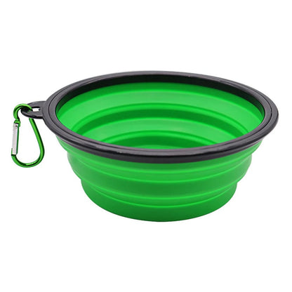 The CatDog Shop Pet Bowls Green / 350ML Paws2Go Collapsible Pet Bowls