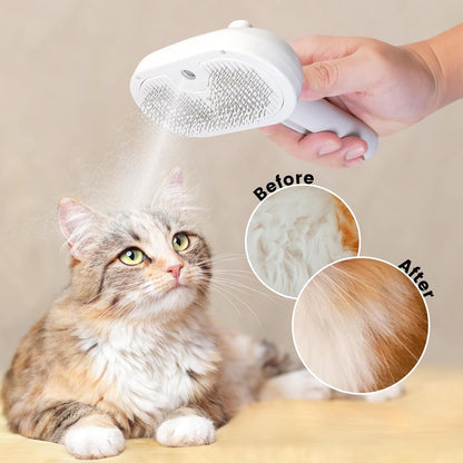 The CatDog Shop White MistGroom Pro – Self-Cleaning Cat & Dog Brush